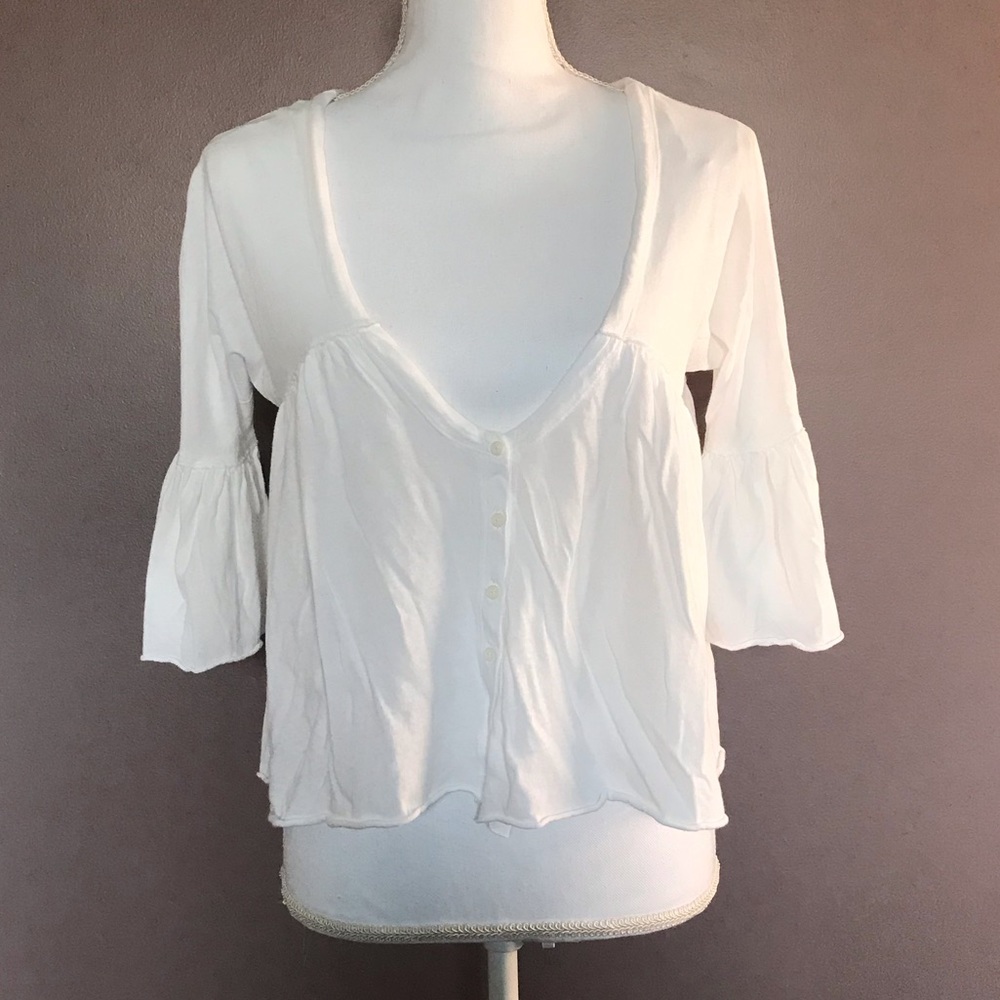 Free People Sweet Little Tee in Ivory